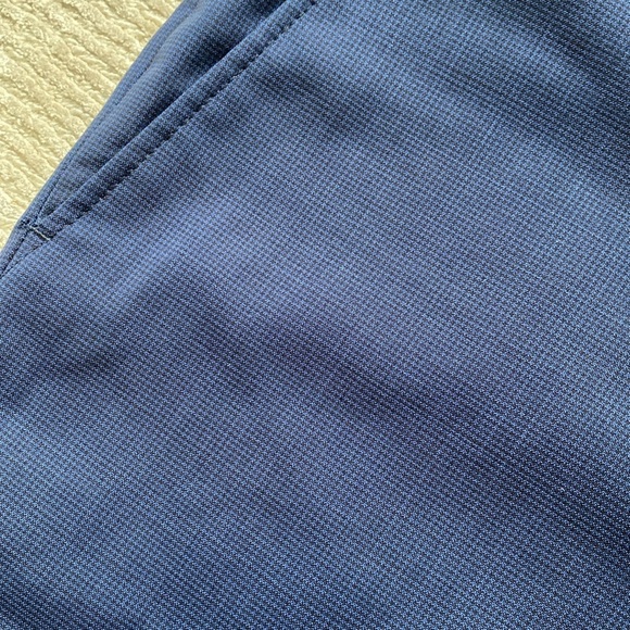 Suitsupply Checkered Plaid Navy Blue Slacks Dress Pant Trousers Size 36 - Picture 3 of 10